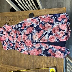 Lulu's Navy and Burgundy Dress